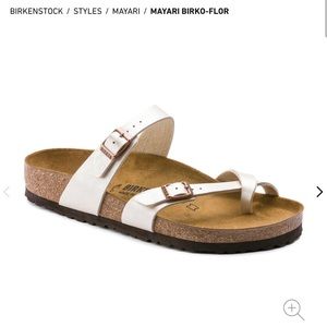 Brand New Birkenstocks!
Mayari Birko-Flor in Graceful Pearl White